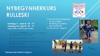 Rulleskikurs for nybegynnere